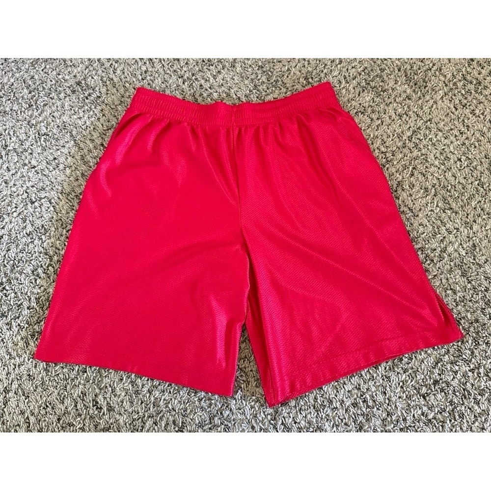 Vintage Mens STARTER Red Athletic Basketball Shorts Size Medium‎ (32-34)